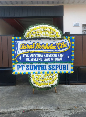 Papan Bunga Duka di Baru Ulu